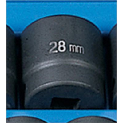 GRE2028M image(0) - Grey Pneumatic 1/2" Drive x 28mm Standard Socket