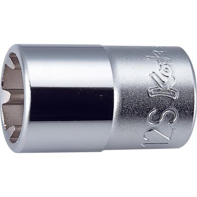 KKN4400LH-12S image(0) - Ko-ken USA 4400LH-12S 1/2 Square Drive Socket 12S Length 37 mm
