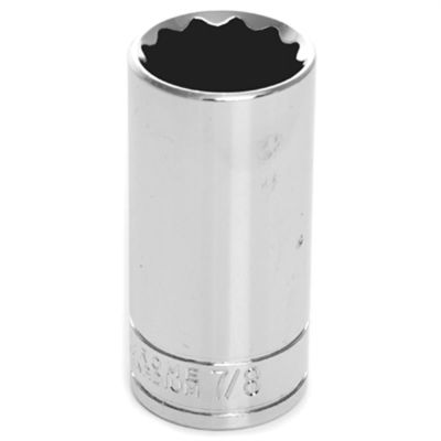 WLMW38628 image(0) - Wilmar Corp. / Performance Tool 3/8" Drive 7/8" 12pt Deep Socket