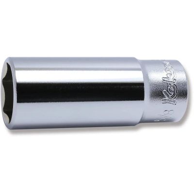 KKN3300A-5-8 image(0) - Ko-ken USA 3300A-5/8 3/8 Square Drive Socket 5/8 6 Point Length 55 mm