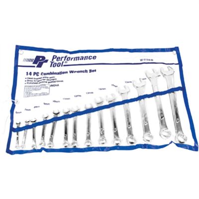 WLMW1114M image(0) - Wilmar Corp. / Performance Tool 14 Piece Metric Combination Wrench Set