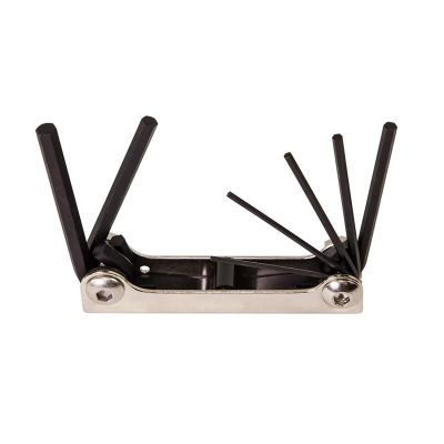 KLE70580 image(0) - Klein Tools Folding Hex Key Set, 6-Key, Metric Sizes