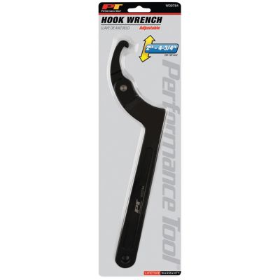 WLMW30784 image(1) - Wilmar Corp. / Performance Tool Adjustable Hook Wrench 2"-4-3/4"