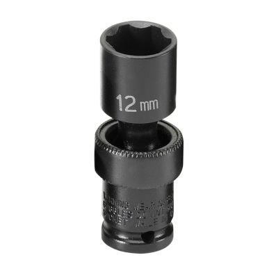 GRE912UMS image(0) - Grey Pneumatic 1/4" Surface Drive x 12mm Standard Universal Socket