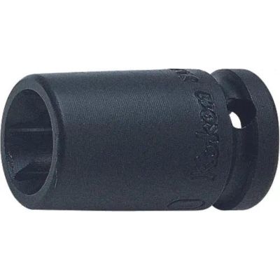 KKN12425-E6 image(0) - Ko-ken USA 12425-E6 1/4 Square Drive Impact TORX E6 Socket - Length 23 mm