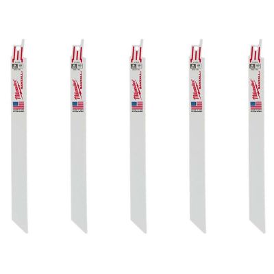 MLW48-00-5188 image(0) - Milwaukee Tool 9" 18 TPI   SAWZALL Blades (5 Pk)