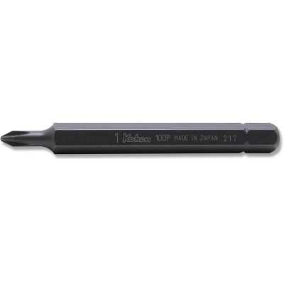 KKN100P-80-1 image(0) - Ko-ken USA 100P.80-1 5/16 Hex Drive Bit PH1 Length 80 mm