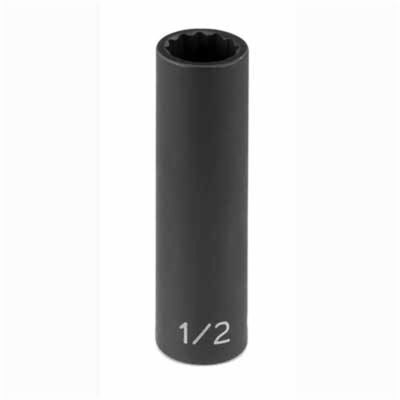 GRE1121MD image(0) - Grey Pneumatic 3/8" Drive x 21mm Deep - 12 Point Socket