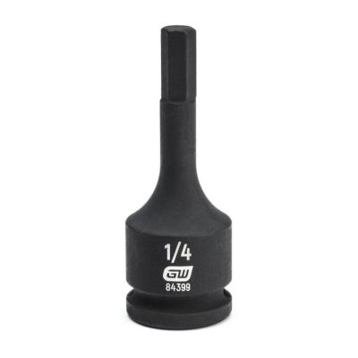 KDT84399 image(0) - GEARWRENCH 3/8 Inch Drive Hex Bit Impact SAE Socket 1/4 Inch