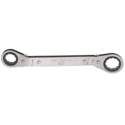 KLE68242 image(0) - Klein Tools Reversible Ratcheting Box Wrench, 3/4 x 7/8-Inch