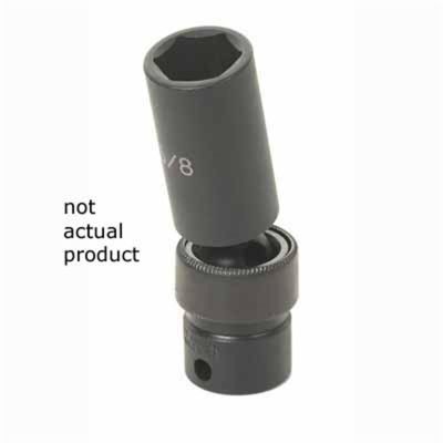 GRE1022UMD image(0) - Grey Pneumatic 3/8" Drive x 22mm Deep Universal Socket 6 Point - Black