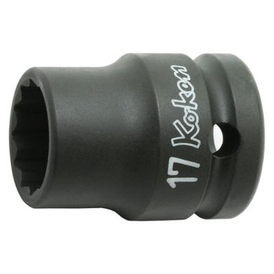 KKN14406M-36 image(0) - Ko-ken USA 14406M-36 1/2 Sq. Dr. Socket 36mm 12 point Length 46mm Thin walled
