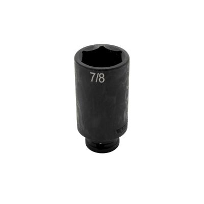 VIMIMP678D image(0) - VIM TOOLS 7/8 Inch X 3/8 Inch Drive SAE Cr-Mo Impact Socket - Deep