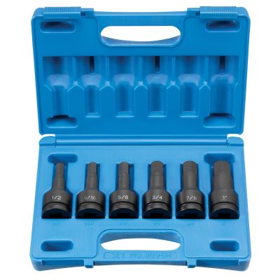 GRE8096H image(0) - Grey Pneumatic 3/4" Drive 6 Piece Hex Driver Set