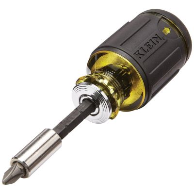 KLE32308 image(0) - Klein Tools 8-in-1 Multi-Bit Adjustable Length Stubby Screwdriver