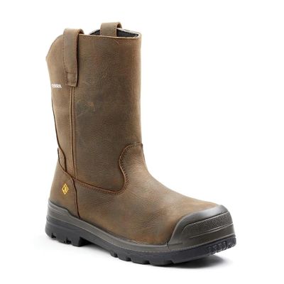 VFIR0001D7W image(0) - Workwear Outfitters Terra Harrier Comp. Toe WP Wellington Boot, Size 7W