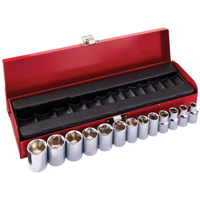 KLE65502 image(0) - Klein Tools 3/8-Inch Drive Deep Socket Wrench Set, 8-Piece