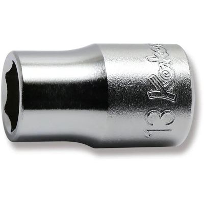 KKN4400M-13 image(0) - Ko-ken USA 4400M-13 1/2 Square Drive Socket 13 mm 6 Point Length 37 mm