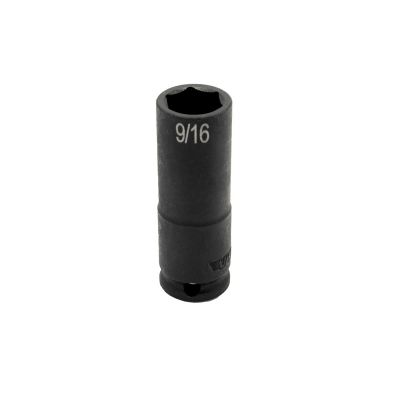 VIMIMP6916D image(0) - VIM TOOLS 9/16 Inch X 3/8 Inch Drive SAE Cr-Mo Impact Socket - Deep
