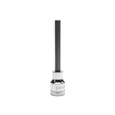 KDT82580 image(0) - GEARWRENCH 1/2 Inch Drive Long Length Hex Bit Metric Socket 8mm
