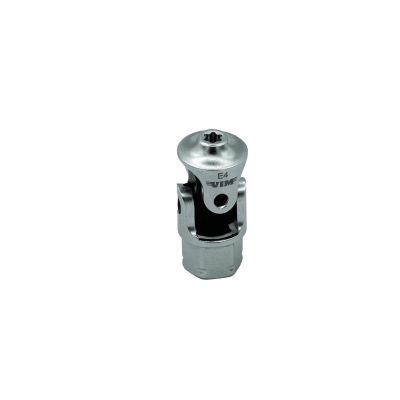 VIMDDSUJET404 image(0) - VIM Tools E4 TORX Dual Drive Stubby UJ Socket - 1/4 Inch X 11 mm Drive