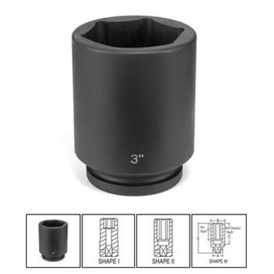 GRE4064D image(0) - Grey Pneumatic 1" Drive x 2" Deep Socket