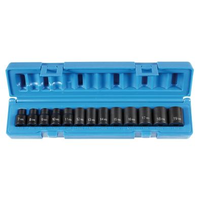 GRE1213M image(0) - Grey Pneumatic 3/8" Drive 13 Piece Standard Metric Set