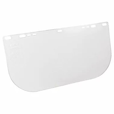 SRW30706 image(0) - Jackson Safety Replacement Windows for F20 Polycarbonate Face Shields - Clear - 8" x 15.5" x.060" - E Shaped - Unbound