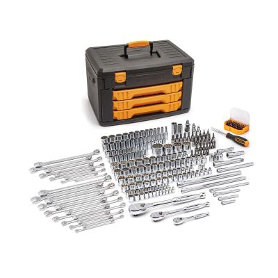 KDT80972 image(0) - GEARWRENCH 243 Piece 12 Point Mechanics Tool Set Inch 3 Drawer Storage Box