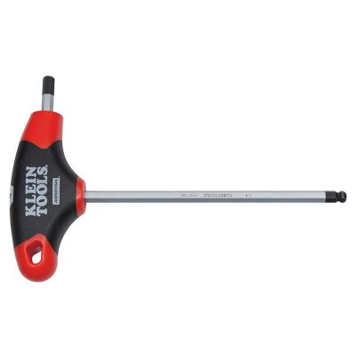 KLEJTH6E14BE image(0) - Klein Tools 5/16-Inch Ball-End Hex Key, Journeyman&trade; T-Handle, 6-Inch