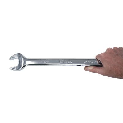 KTI41340 image(1) - K Tool International Wrench 1-1/4 Inch Combination Hi Polish 12 Point 15 Degree