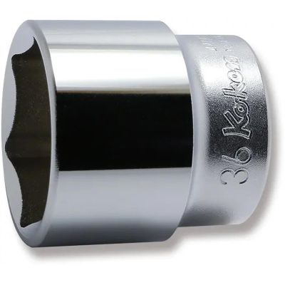 KKN4400M-36 image(0) - Ko-ken USA 4400M-36 1/2 Square Drive Socket 36 mm 6 Point Length 47 mm