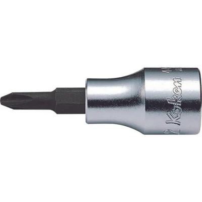 KKN4000-60-4 image(0) - Ko-ken USA 4000.60-4 1/2 Square Drive Bit Socket PH4 Length 60 mm