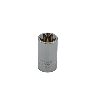 VIMVS616S image(0) - VIM Tools E16 TORX Socket, 3/8 Inch Square Drive, Satin Chrome
