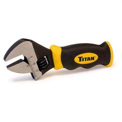 TIT11060 image(0) - Titan Stubby Adjustable Wrench - 8 Inch