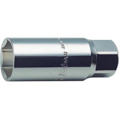 KKN3300S-20-8 image(0) - Ko-ken USA 3300S-20.8 3/8 Square Drive Spark Plug Socket 20.8 mm 6 Point Length 70 mm Rubber
