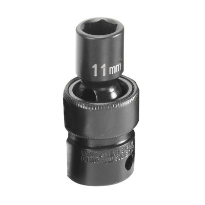 GRE1011UM image(0) - Grey Pneumatic 3/8" Drive x 11mm Standard Universal Socket