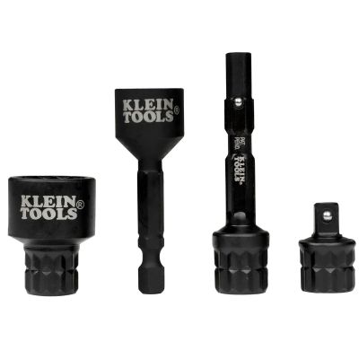 KLE65KADP image(0) - Klein Tools KNECT&trade; (M) Impact Socket Wrench Adapter Set