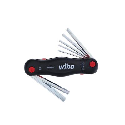 WIH35195 image(0) - Wiha Tools 7 Piece PocketStar Fold-Out Hex Key Set - Metric