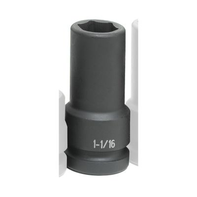 GRE4034DT image(0) - Grey Pneumatic 1" Drive x 1-1/16" Extra-Deep Thin-Wall Socket