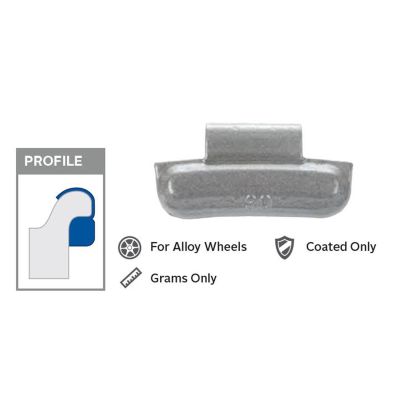 PWWFN005 image(0) - Wegmann Automotive 5 g Lead Coated Clip-on FN Orange Series Wheel Weight (Box of 25)