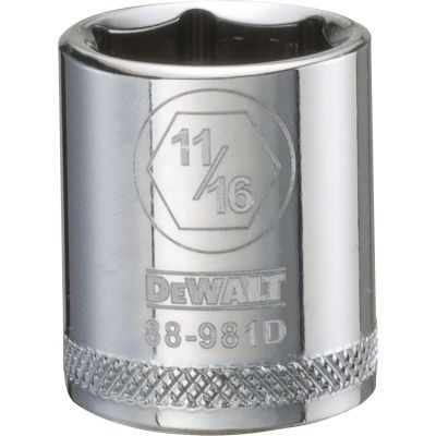 DWTDWMT88981OSP image(0) - DEWALT 001Pc 38Dr Socket-06Pt-11/16