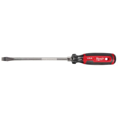 MLWMT209H image(0) - Milwaukee Tool 3/8" Slotted 8" Cushion Grip Screwdriver (USA)