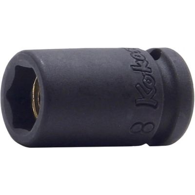 KKN12400AG-1-4 image(0) - Ko-ken USA 12400AG-1/4 1/4 Square Drive Socket 1/4 6 Point Length 23 mm Magnet