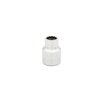 KDT80497D image(0) - GearWrench 3/8 Inch Drive 12 Point Standard SAE Socket 5/16 Inch