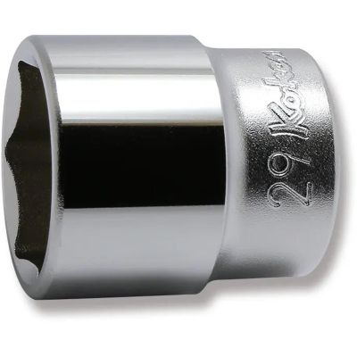 KKN4400M-29 image(0) - Ko-ken USA 4400M-29 1/2 Square Drive Socket 29 mm 6 Point Length 43 mm
