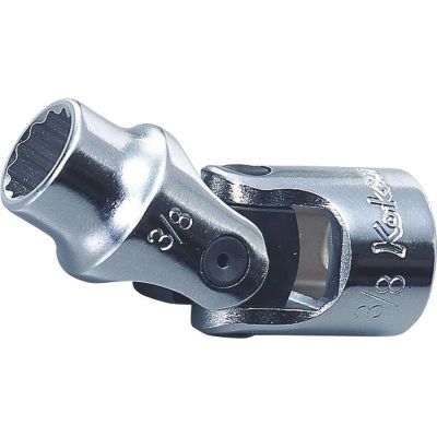 KKN3445A-3-8 image(0) - Ko-ken USA 3445A-3/8 3/8 Square Drive Universal Socket 3/8 12 Point Length 48 mm