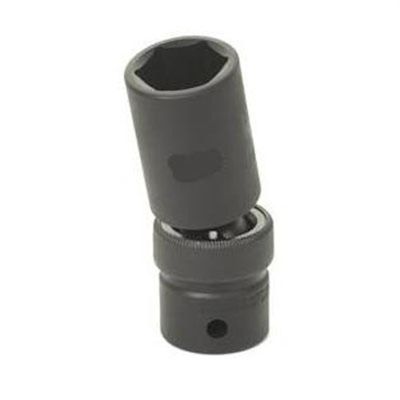GRE2014UMD image(0) - Grey Pneumatic 1/2" Drive x 14mm Deep Universal Socket 6 Point - Black