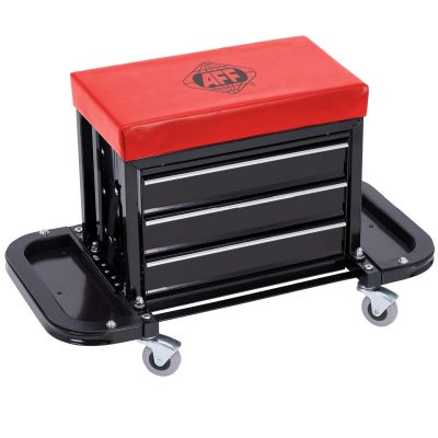 INT3914 image(0) - American Forge & Foundry 3-Drawer Rolling Toolbox Seat - 300 Lbs. Capacity