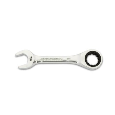 KDT86854 image(0) - GEARWRENCH 9/16 Inch 90-Tooth 12 Point Stubby Combination Ratcheting Wrench